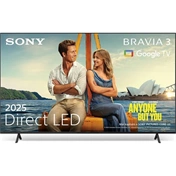 Sony Bravia 3 K-85S3 televízió - 85", 4K UHD, HDR, Google TV