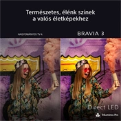 Sony Bravia 3 K-85S3 televízió - 85", 4K UHD, HDR, Google TV