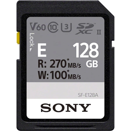 Sony SF-E SDXC 128GB UHS-II U3 V60 270/100MB/s