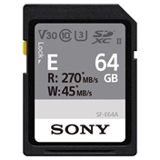 Sony SF-E SDXC 64GB UHS-II U3 V30 270/45 MB/s