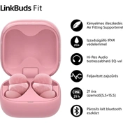 Sony WF-LS910 LinkBuds Fit fülhallgató - Bluetooth, IPX4, rózsaszín