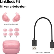 Sony WF-LS910 LinkBuds Fit fülhallgató - Bluetooth, IPX4, rózsaszín