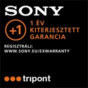 Sony ingyenes +1 év gyártói garancia 2024.05.01-től 2026.01.31-ig (regisztrációhoz kötött)
