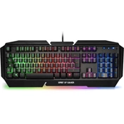 Spirit of Gamer PRO-K5 RGB LED USB fekete magyar