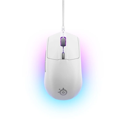 Steelseries Rival 3 Gen 2 gaming egér - vezetékes, RGB, 8500dpi, fehér