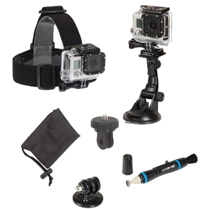 Sunpak Action Camera Accessory Kit 5 tartozékszett GoPro rendszerű kamerához, 5 db-os