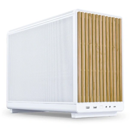 Számítógépház Lian Li DAN Cases A3-mATX ház, Fehér / FA