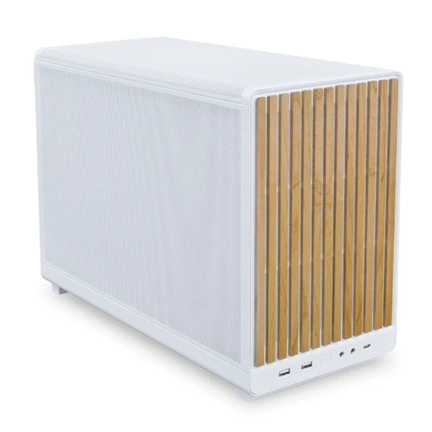 Számítógépház Lian Li DAN Cases A3-mATX ház, Fehér / FA