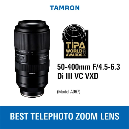 TAMRON 50-400mm f/4.5-6.3 Di III VC VXD (Sony E) TAMRON 50-400mm f/4.5-6.3 Di III VC VXD (Sony E)