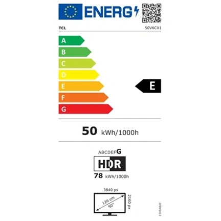 TCL 50" 50V6C LED 127cm 4K UHD Google TV