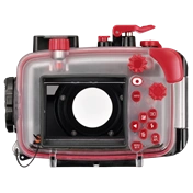 OM System TG-7 digitális kompakt gép búvártokkal (piros)