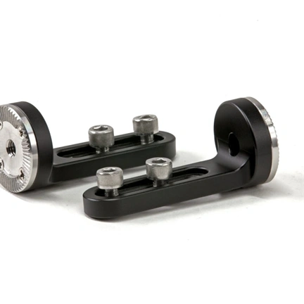 TILTA 1/4”-20 Screw Mounting Slot to Arri Standard Rosette Adapters (pair)