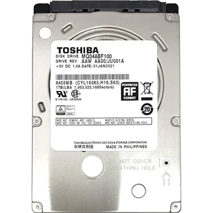 TOSHIBA MQ04 2,5" SATA 5400rpm 128MB 1TB