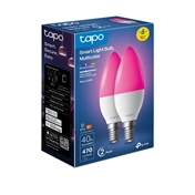 TP-LINK LED Izzó Wi-Fi-s E14, Multi Color, váltakozó színekkel, TAPO L430C(2-PACK) TP-LINK LED Izzó Wi-Fi-s E14, Multi Color, váltakozó színekkel, TAPO L430C(2-PACK)
