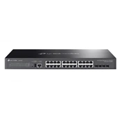 TP-LINK Switch 24x1000Mbps + 4x10Gbps SFP + 1xkonzol port, Menedzselhető, SG5428X