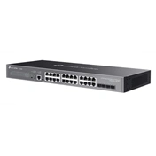 TP-LINK Switch 24x1000Mbps + 4x10Gbps SFP + 1xkonzol port, Menedzselhető, SG5428X