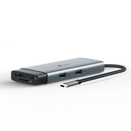 TP-LINK USB Type-C HUB 7 portos 1xHDMI + 1xPD 100W +1xUSB-C + 2xUSB +1xSD + 1xMicro SD, UH7020C
