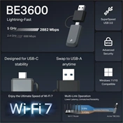 TP-Link Archer TBE230U - BE3600 Dual Band Wi-Fi 7 Mini Wireless USB Adapter