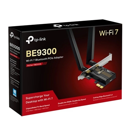 TP-Link Archer TBE552E - BE9300 Wi-Fi 7 Bluetooth 5.4 PCIe Adapter