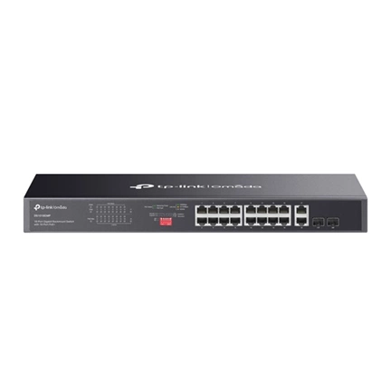 TP-Link DS1018GMP Omada 18-Port Gigabit Unmanaged Rackmount Switch with 16-Port PoE+ TP-Link DS1018GMP Omada 18-Port Gigabit Unmanaged Rackmount Switch with 16-Port PoE+