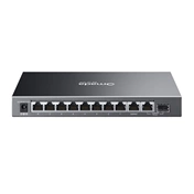TP-Link ES210GP - Omada 10 portos Gigabites, könnyen menedzselhető switch 8 porton PoE+-szal