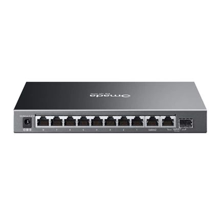 TP-Link ES210GP - Omada 10 portos Gigabites, könnyen menedzselhető switch 8 porton PoE+-szal