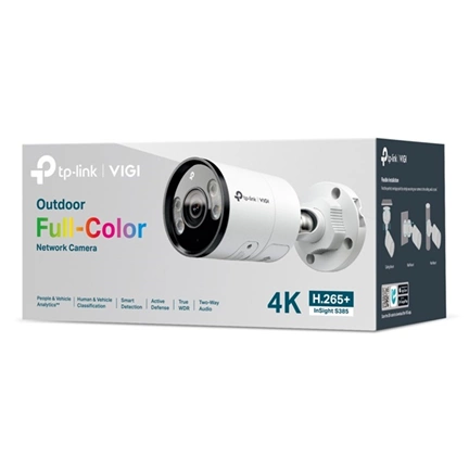 TP-Link InSight S385 VIGI 8MP Outdoor Full-Color Bullet Network Camera - 4mm Lens