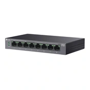 TP-Link LS108GP switch - 8 portos, Gigabit, asztali, 8 portos PoE+