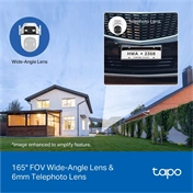 TP-Link Tapo C545D kültéri két objektíves Pan/Tilt biztonsági kamera