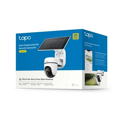TP-Link Tapo C630 Kit napelemes Pan/Tilt biztonsági kamerakészlet