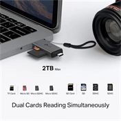 TP-Link UA430D USB 3.0 Type-C&A SD és microSD 3.0 kártyaolvasó