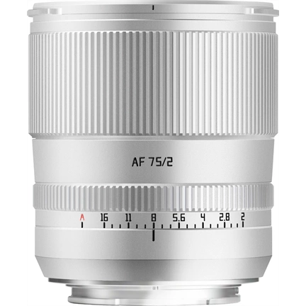 TTArtisan APS-C AF75mm F2 Sony E Silver