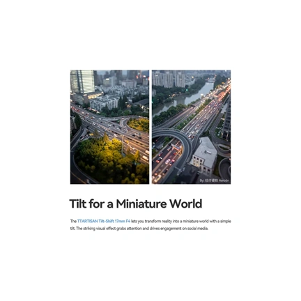 TTArtisan Tilt Shift 17mm F4 GFX