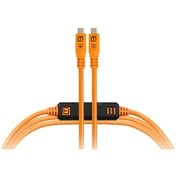 TetherPro Optima 10G USB-C, 10 (3m), Straight to Straight, High-Visibility Orange (with inline TetherBoost)