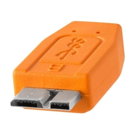 TetherPro USB-C to 3.0 Micro-B, (4.6m) ORG