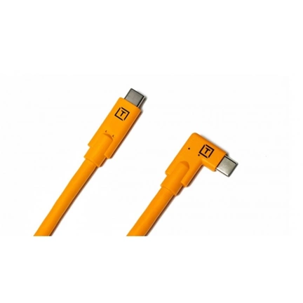 TetherPro USB-C to USB-C Right Angle (narancs)