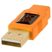 TetherPro USB 2.0 A to Mini-B 8 pin 15  ORG