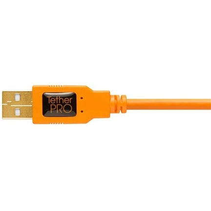 TetherPro USB 2.0 A to Mini-B 8 pin 15  ORG