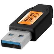 TetherPro USB 3.0 to USB-C, (4.6m) BLK