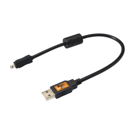 TetherPro USB A to Mini-B 8pin 1 (0,3m) BLK