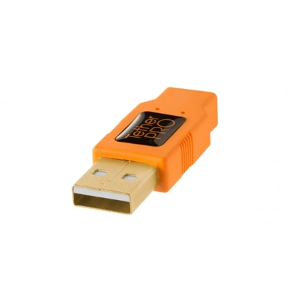 TetherPro USB A to Mini-B 8pin 1 (0,3m) ORG