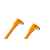 Tether Tools TetherPro Dual Right-Angle USB-C Cable (narancs)