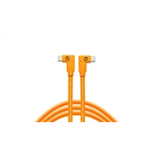 Tether Tools TetherPro Dual Right-Angle USB-C Cable (narancs)