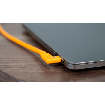 Tether Tools TetherPro Dual Right-Angle USB-C Cable (narancs)