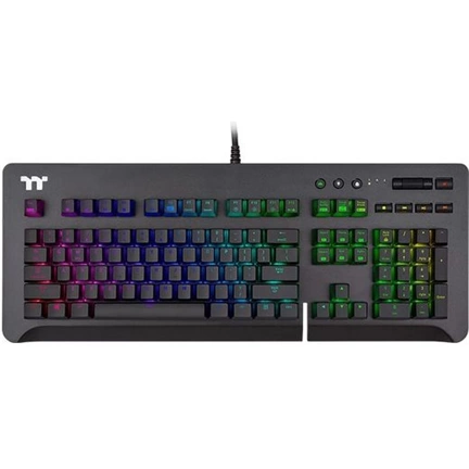 Thermaltake TT eSports Level 20 GT RGB (Cherry MX Blue) Mechanical Gaming Keyboard Black US