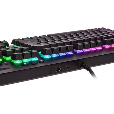 Thermaltake TT eSports Level 20 GT RGB (Cherry MX Silver) Mechanical Gaming Keyboard Black US