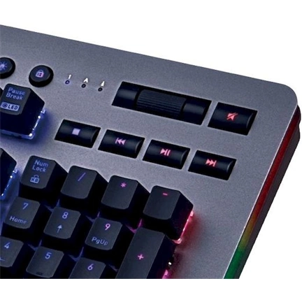 Thermaltake TT eSports Level 20 RGB (Cherry MX speed Silver) Mechanical Gaming Keyboard Titanium US