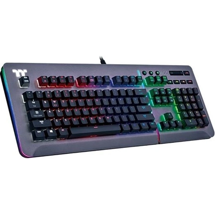 Thermaltake TT eSports Level 20 RGB (Cherry MX speed Silver) Mechanical Gaming Keyboard Titanium US