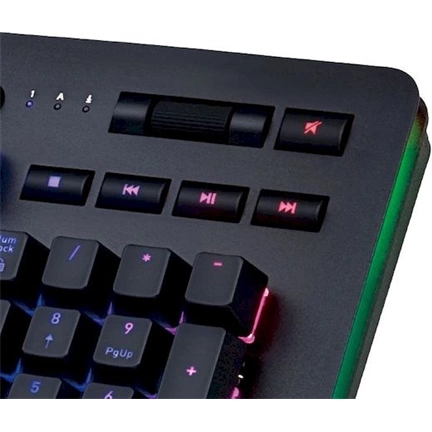 Thermaltake TT eSports Level 20 RGB Titanium Blue Switch Gaming Keyboard Black US