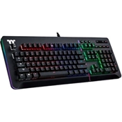 Thermaltake TT eSports Level 20 RGB Titanium Blue Switch Gaming Keyboard Black US